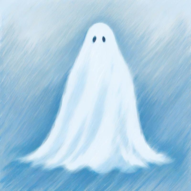 A ghostly spirit haunts the blue mist — Kapwing